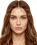 Gold Chain Sequin Headband