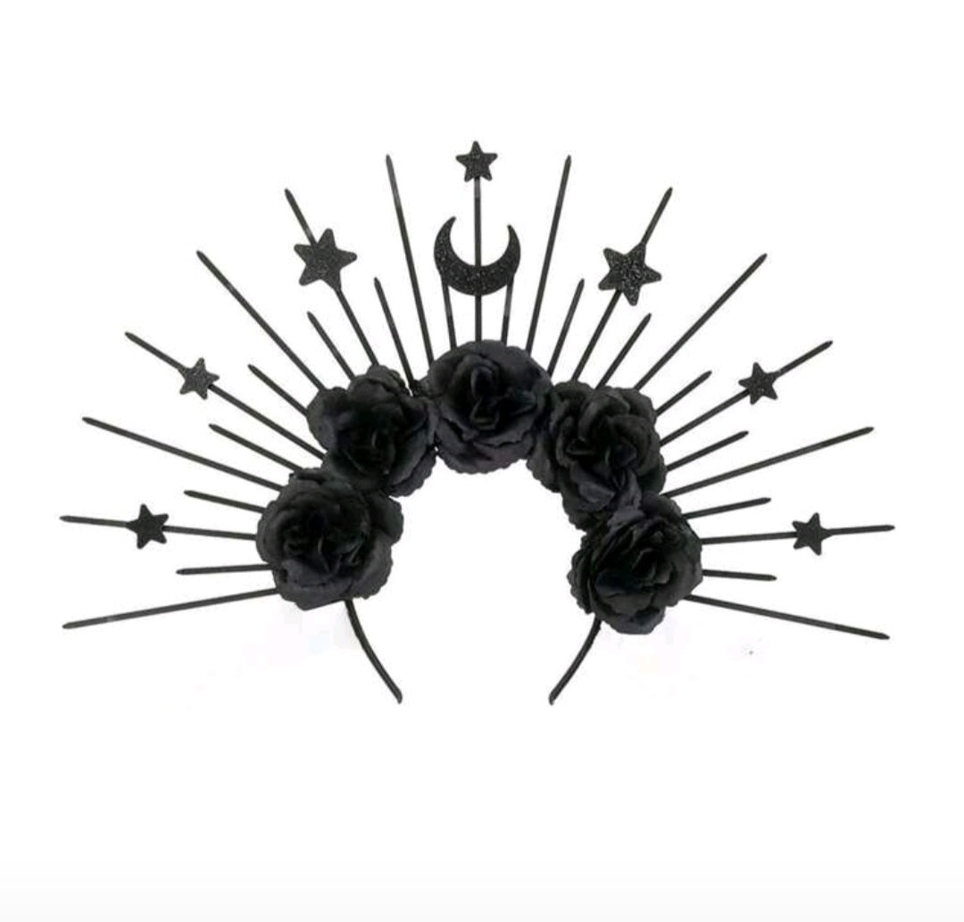 Celestial Rose Crown Black
