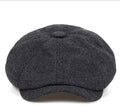 Vintage Charcoal Newsboy Hat