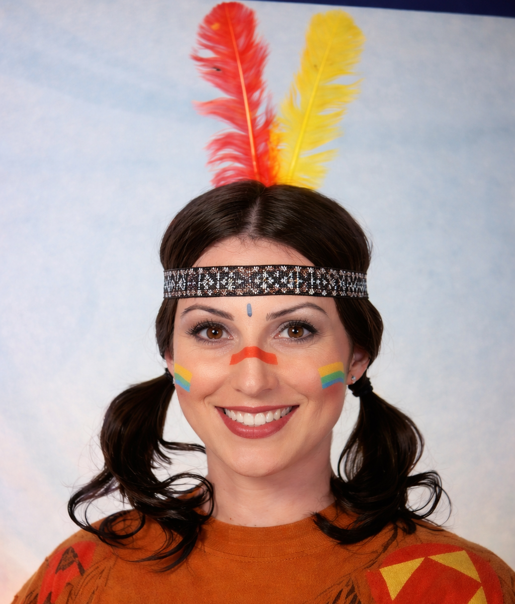 Pocahuntus feather headband