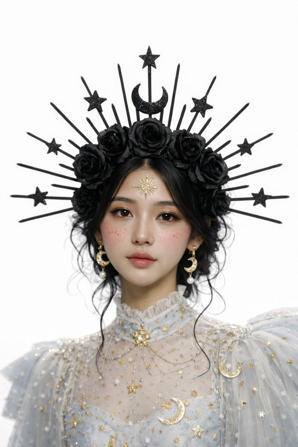Celestial Rose Crown Black